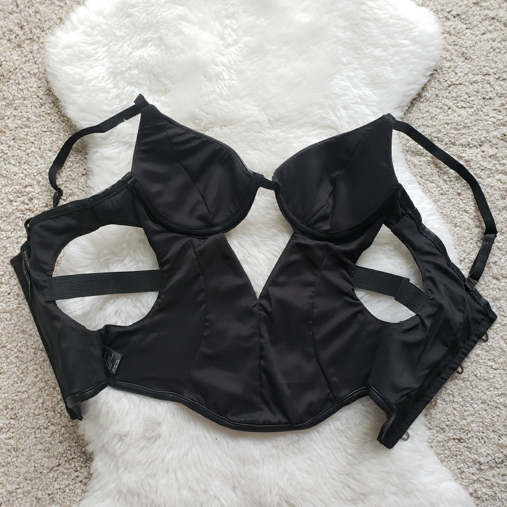 Nasty Gal Leather Bustier Corset Top - Picture 5 of 9